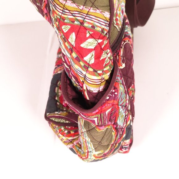Vera Bradley Retired Print Paisley Crossbody Bohemian Purse/Diaper Bag - Picture 4 of 8